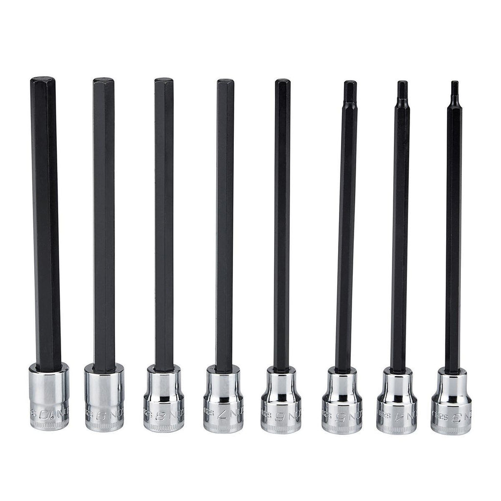 3/8 in. Drive Metric Long Hex Bit Socket Set, 8 Piece J2273