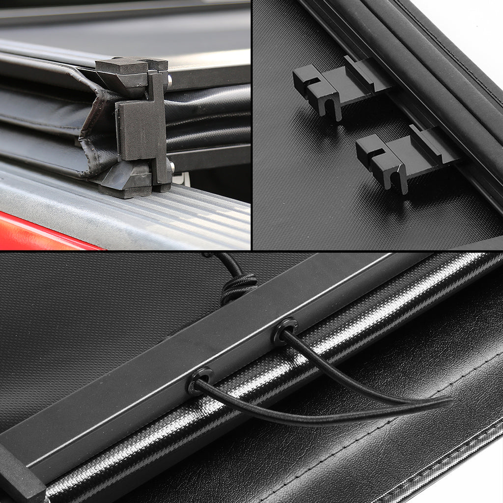 Adjustable Tri-Fold Soft Top Tonneau Cover P215