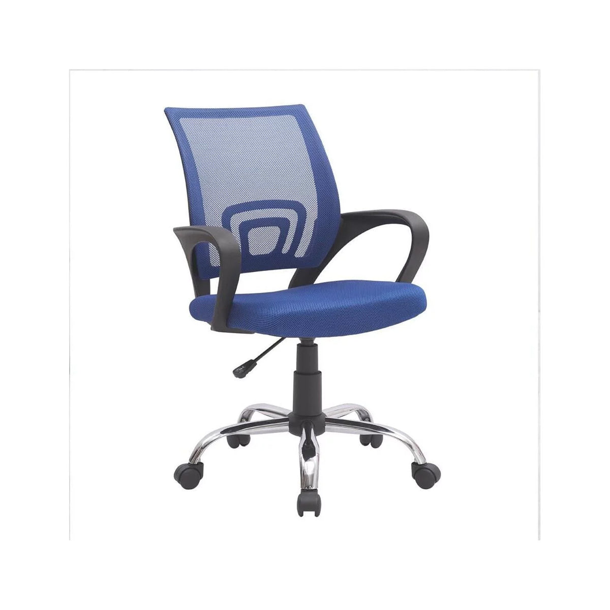 Blue Mesh Adjustable Office Chair with Lumbar Support T389