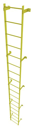 Safety Yellow 8-Rung Fixed Steel Ladder V869848
