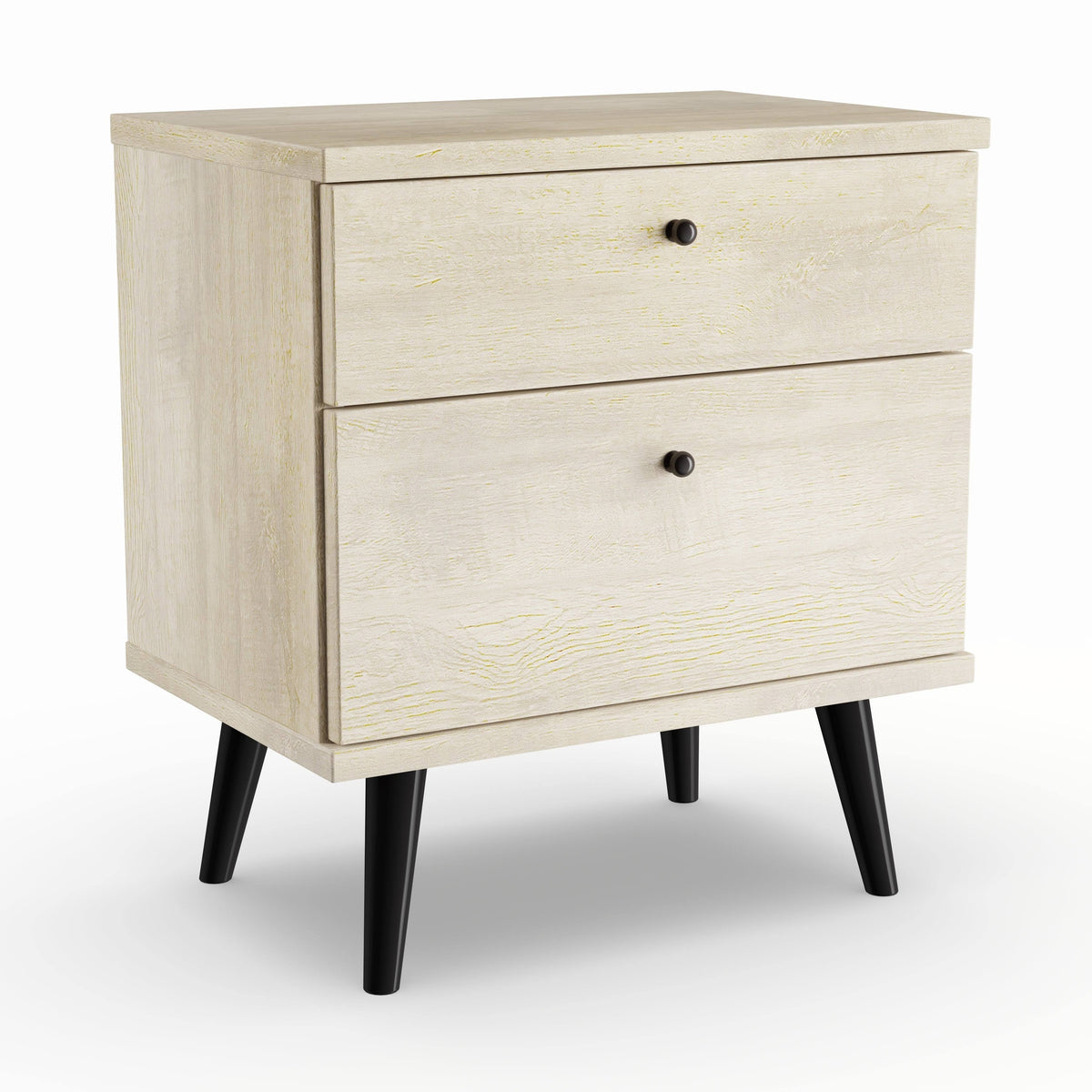 Tan 2-Drawer Nightstand B7434