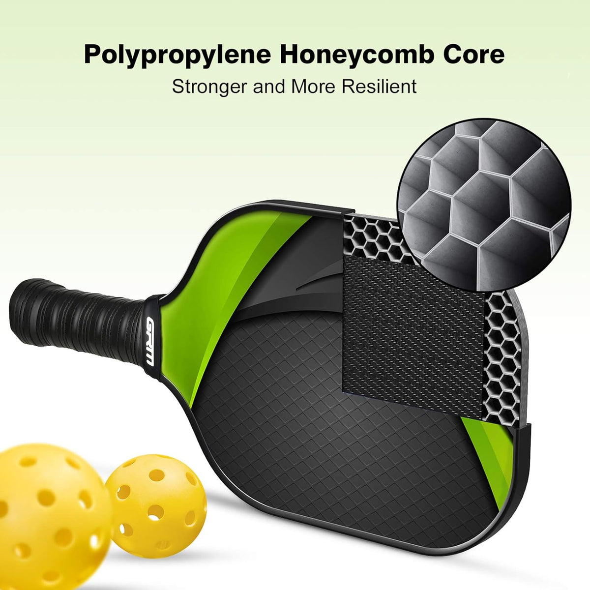 Set of 4 Graphite Pickleball Paddles with Carry Bag H41947