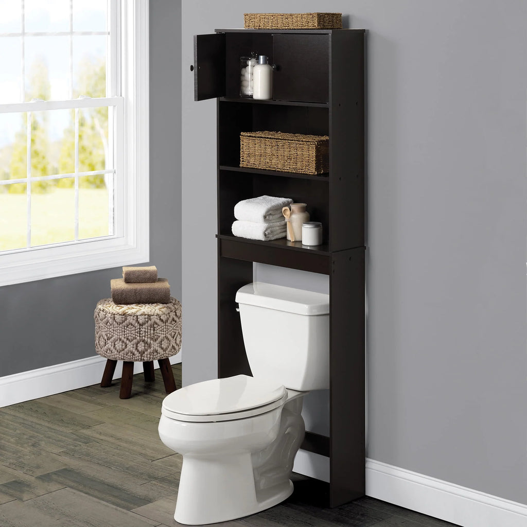 White 3-Shelf Bathroom Space Saver Y58563