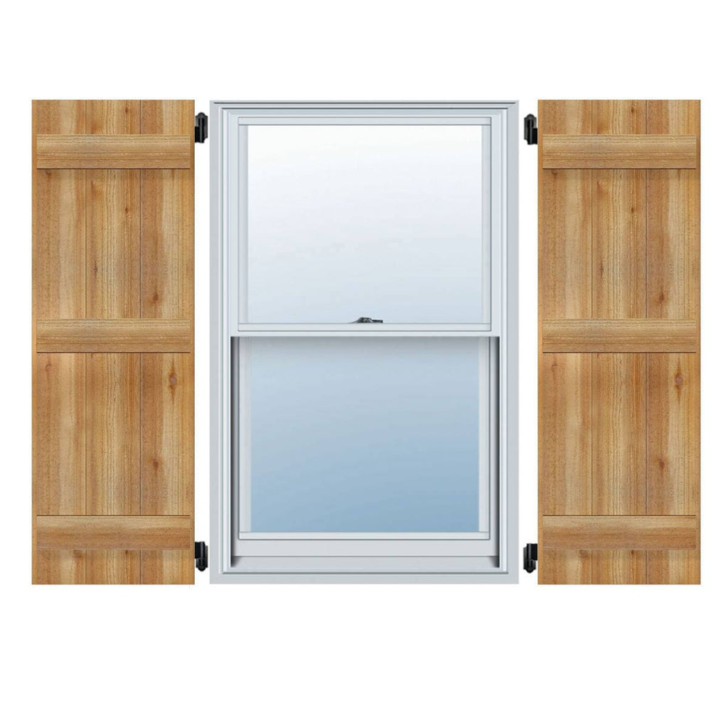 Rough Sawn W Board-n-Batten Shutters V6562