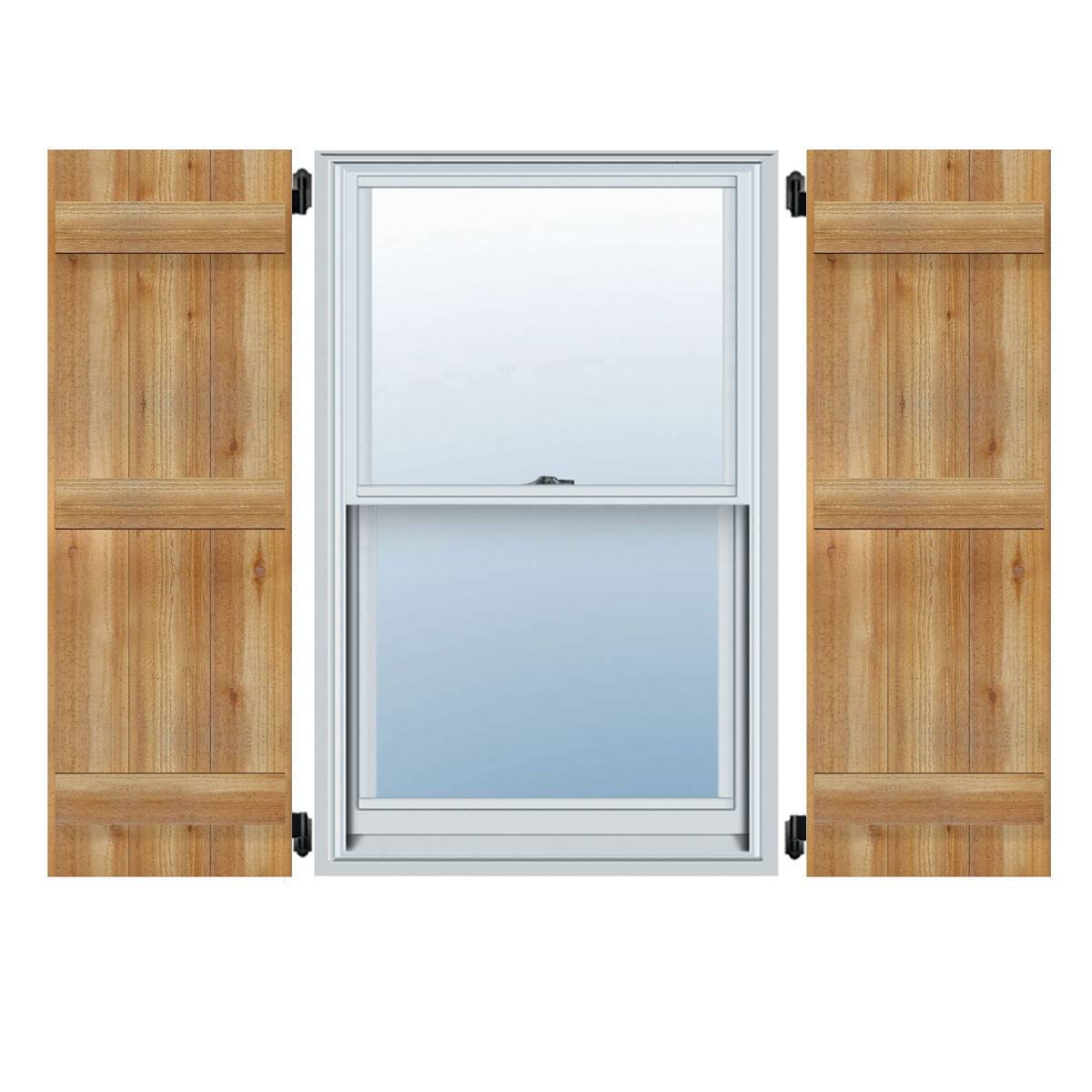 Rough Sawn W Board-n-Batten Shutters V6562
