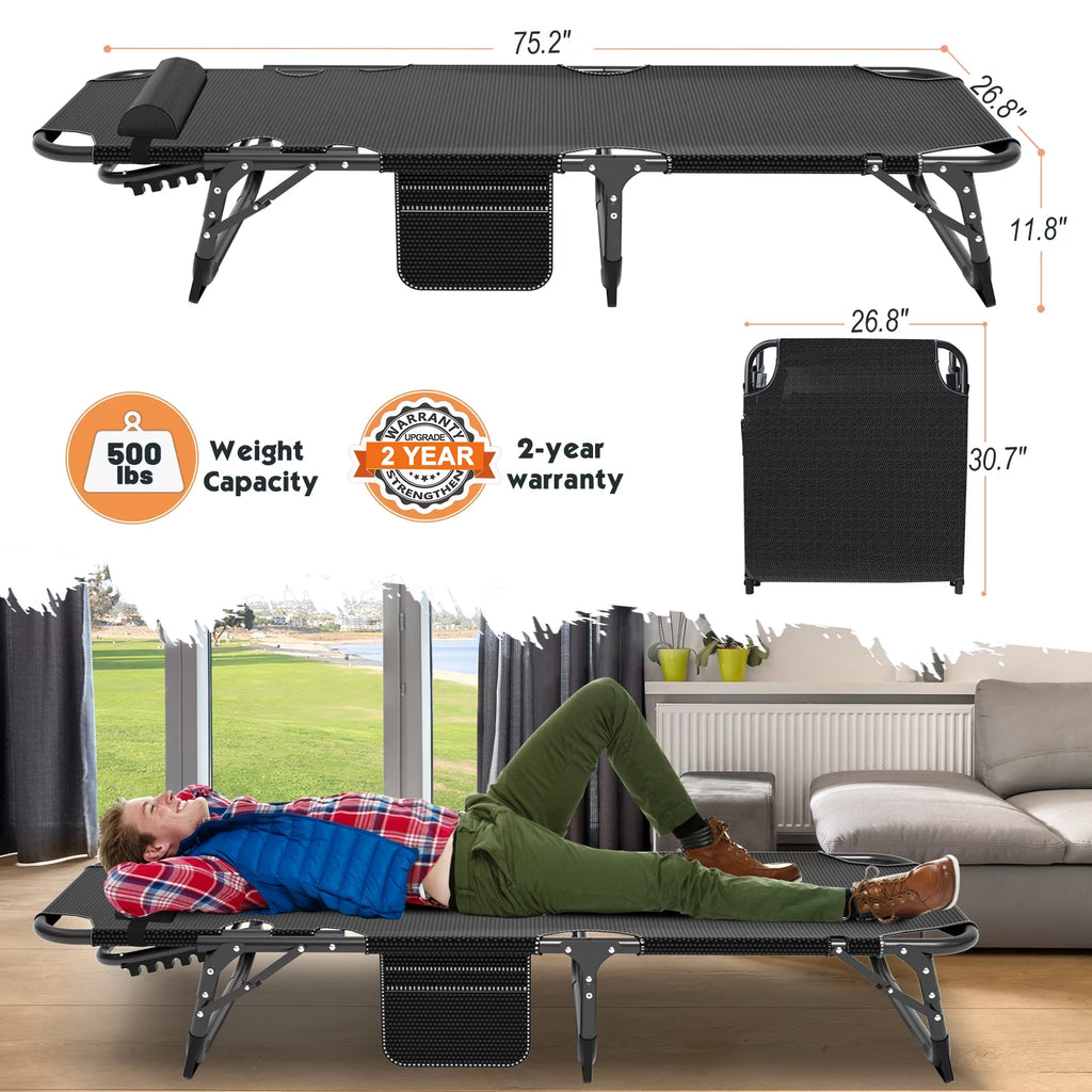 Folding Bed with Mattress and Carry Bag Q8016