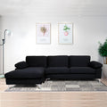 Velvet Modular Sofa Black Purple Reversible D82109