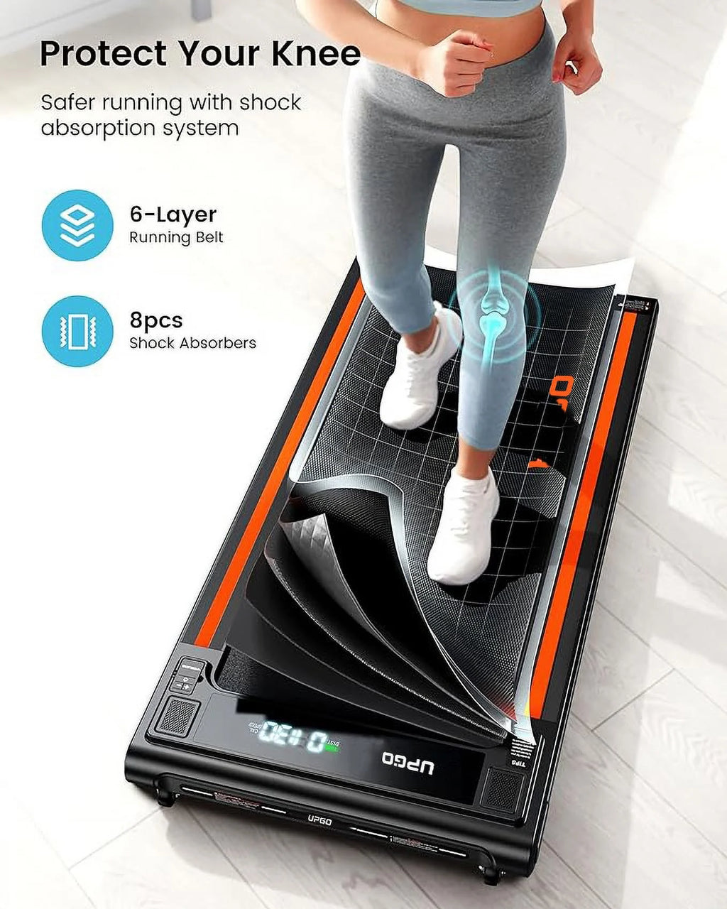 2.5HP Walking Pad Treadmill with Remote Control N12427
