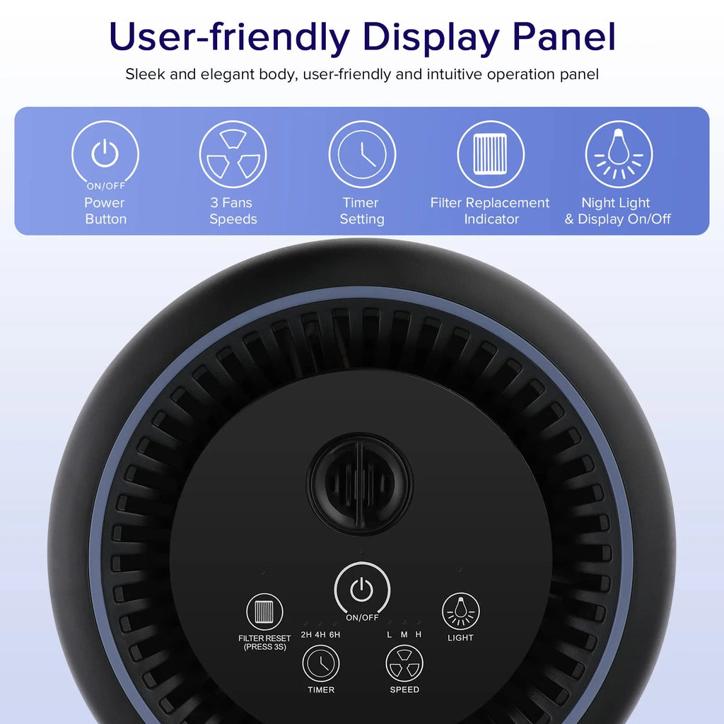 Black H13 True HEPA Air Purifier M70174