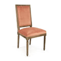 Salmon Velvet Side Chair M17052