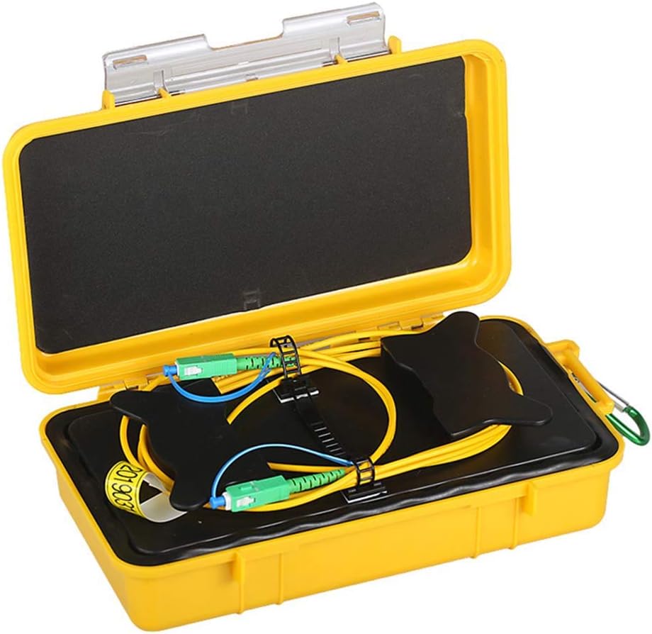 Fiber Optic OTDR Launch Cable Box G652D Singlemode 9/125 SC/APC-SC/APC Connector (2000M) T2627