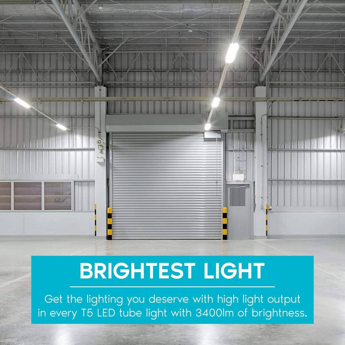 4ft LED Tube Light, T5 HO, 25W, 3500K Natural White, 3300 Lumens P3141