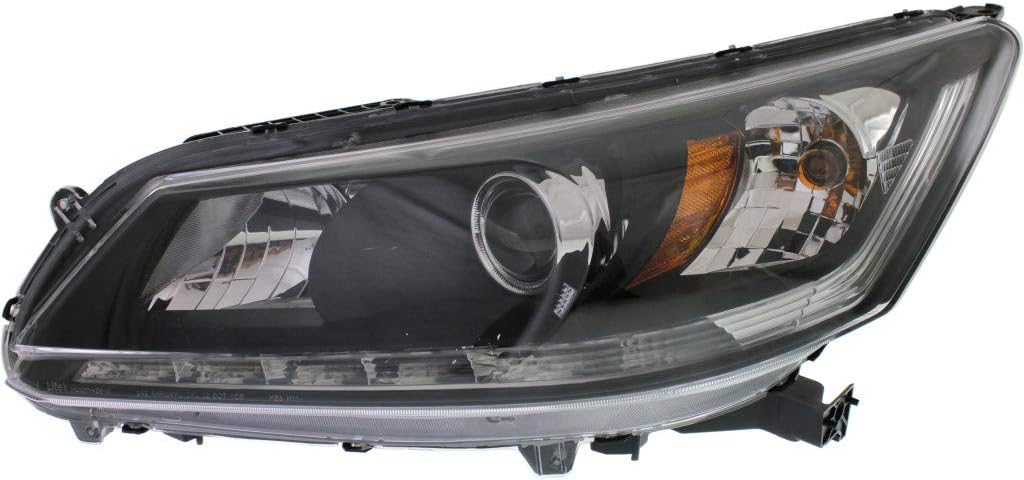 Honda Accord Headlight 2013 2014 2015 Passenger Side Bulbs Included W86560