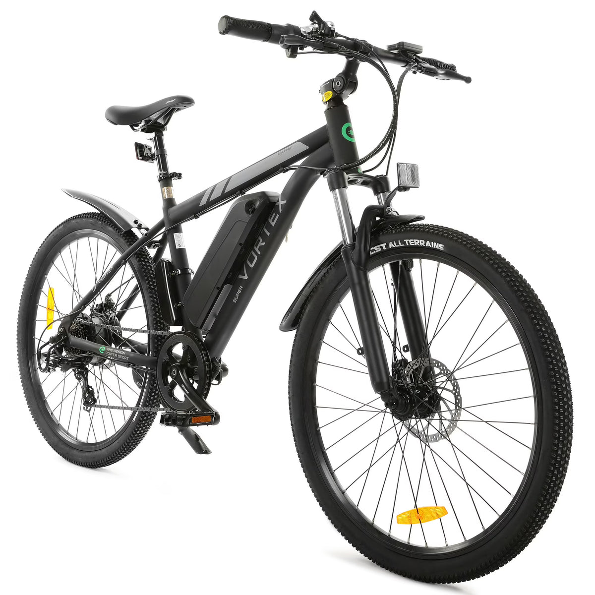 Black 26 In. 36 V 350 W 12.5 AH 7 Speed Electric Bike I670
