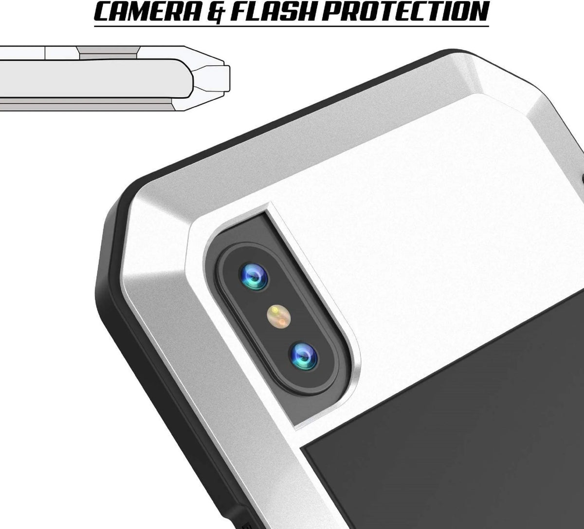 Heavy Duty Shockproof Aluminum Metal Case for iPhone 6 Plus J6616