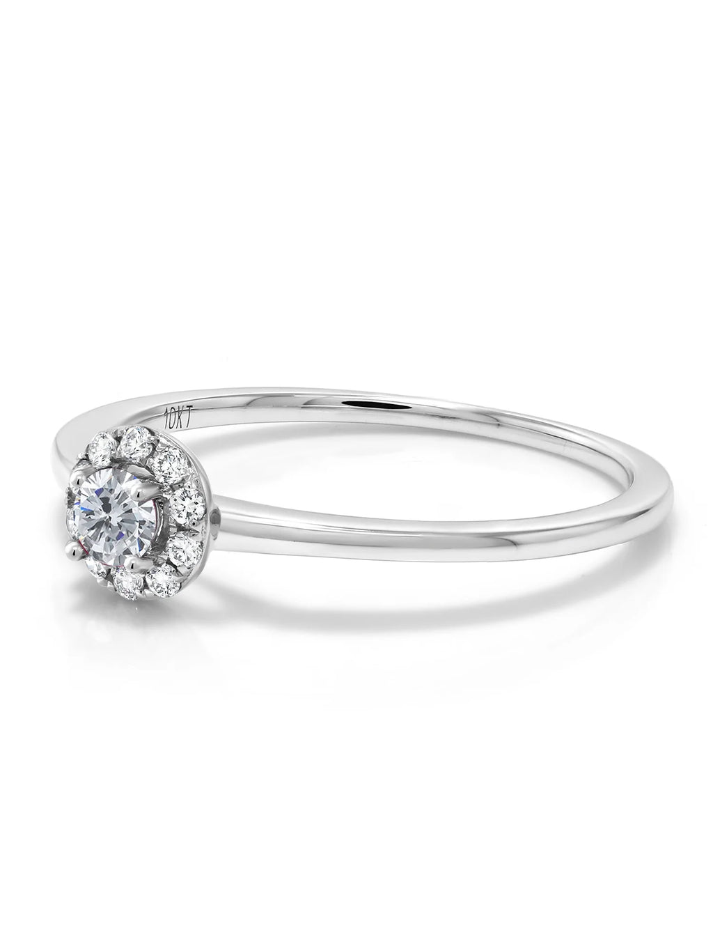 10K White Gold Lab Grown Diamond Engagement Ring H289815