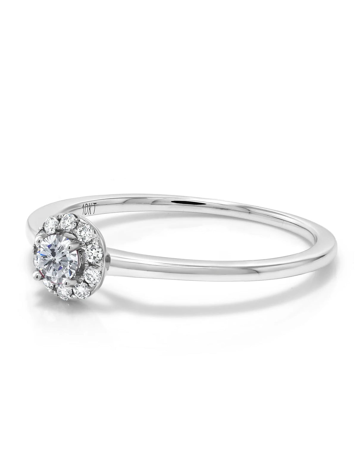 10K White Gold Lab Grown Diamond Engagement Ring H289815