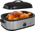 14 Quart Electric Roaster Oven with Self-Basting Lid, Stainless Steel A9117