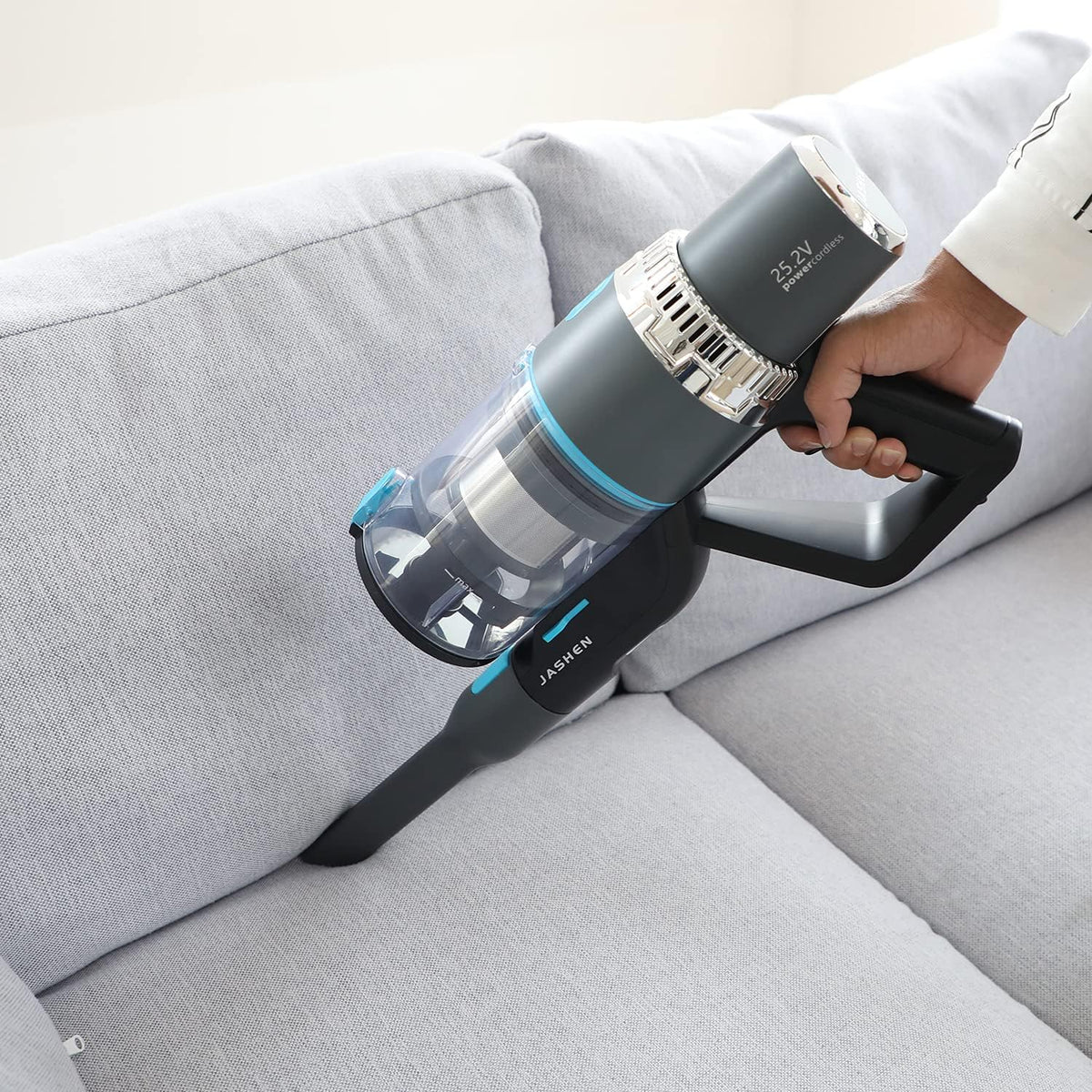 Cordless Vacuum Cleaner with Auto Mode, Lightweight Stick Vacuum, 350W Suction, 4-in-1 V809