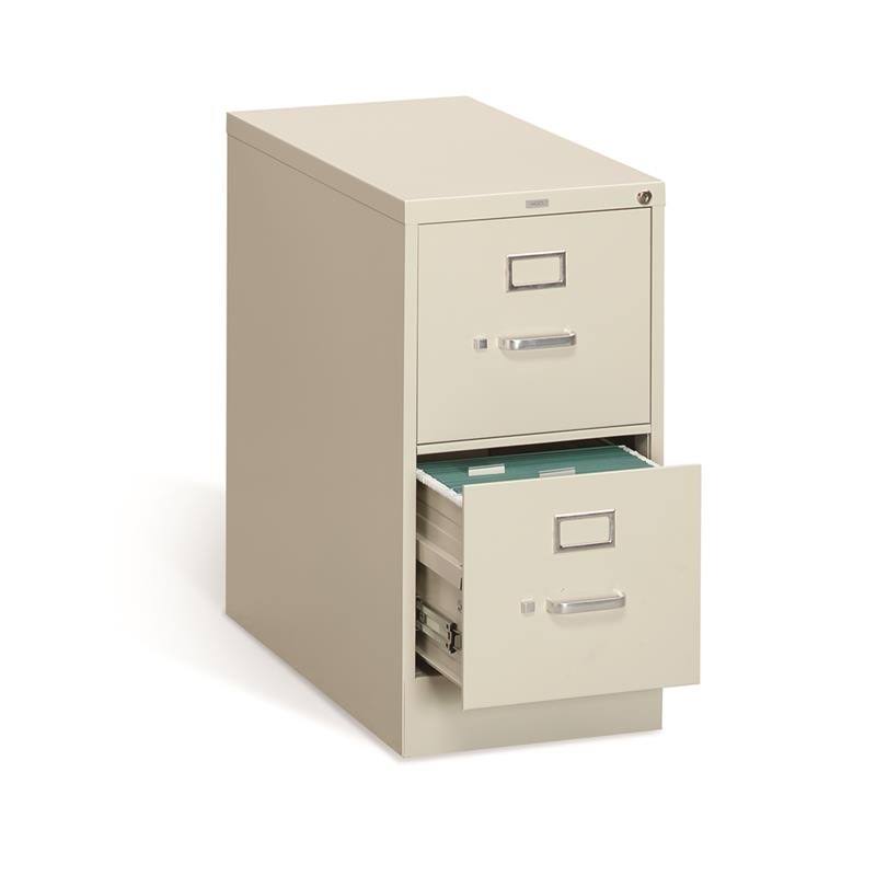 Vertical 2 Drawer Letter File Cabinet in Putty O99844