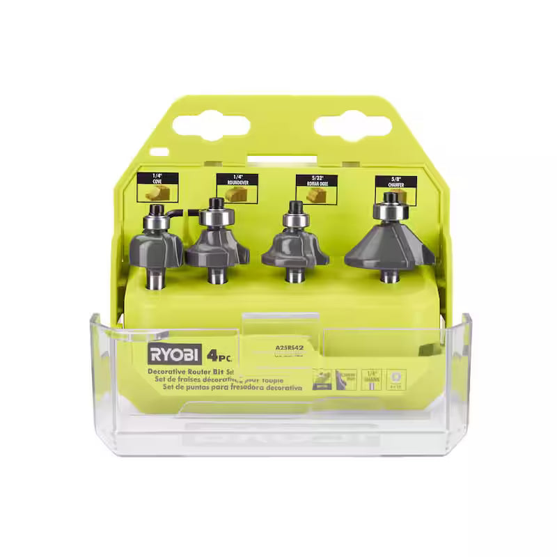 Router Bit Set 4-Piece O684633