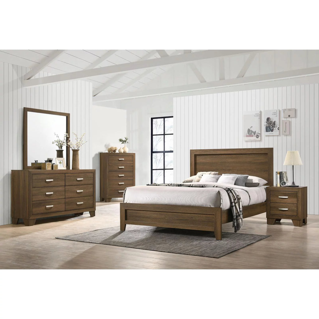 Queen Bed in Oak R80237