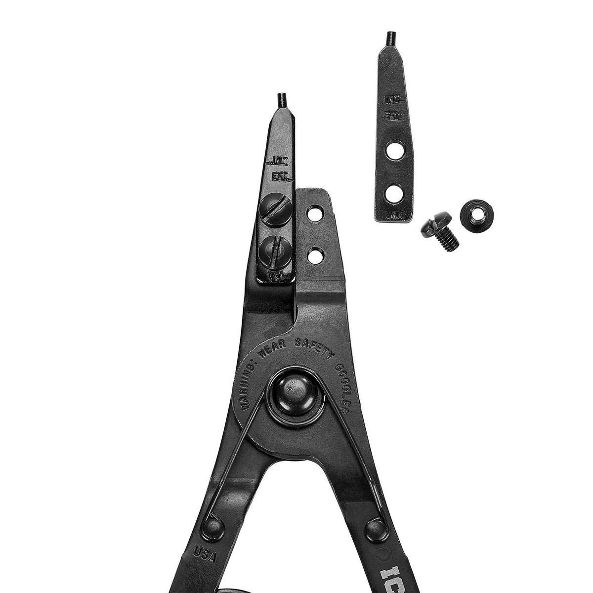 Ratcheting Retaining Ring Pliers Set with Replaceable Tips, 2-Piece I132