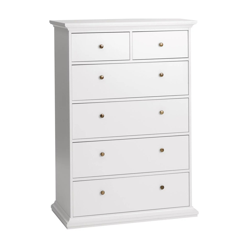 White 6 Drawer Chest L474219