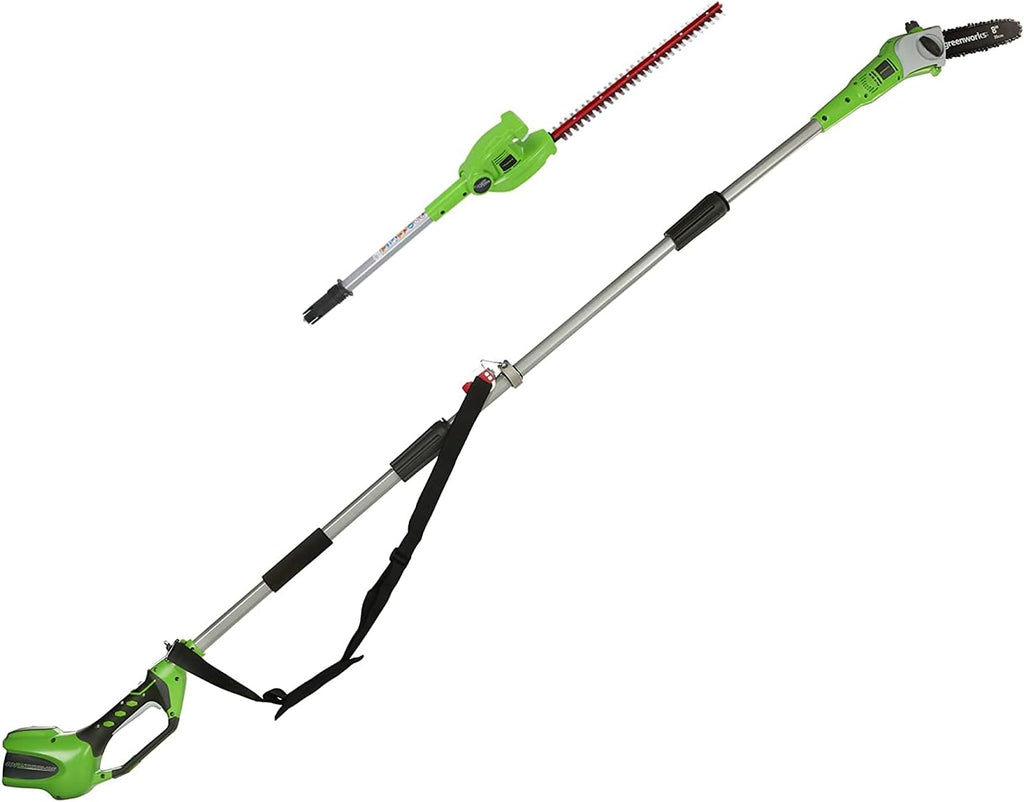 40V 8-inch Cordless Pole Saw with Hedge Trimmer Attachment 2.0Ah Battery and Charger U80609