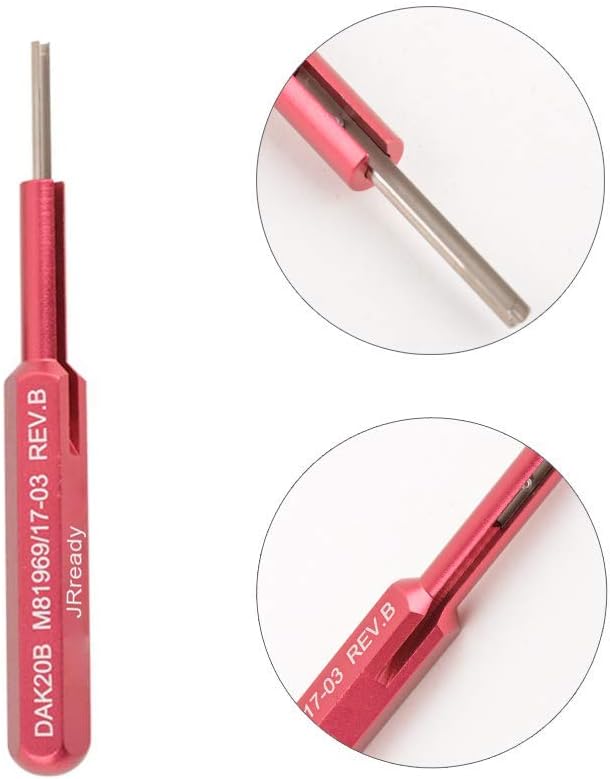 Installing Tool Removal Tool for Solid Contacts in Electronic Connector Pack of 2 J1366