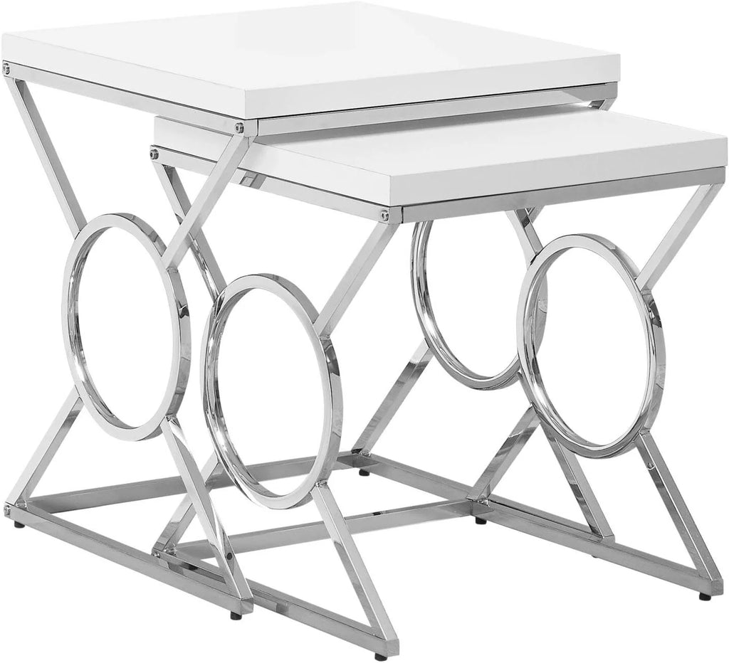 White Nesting Table R5840