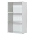 White 3 Shelf Bookcase Storage Cabinet E389
