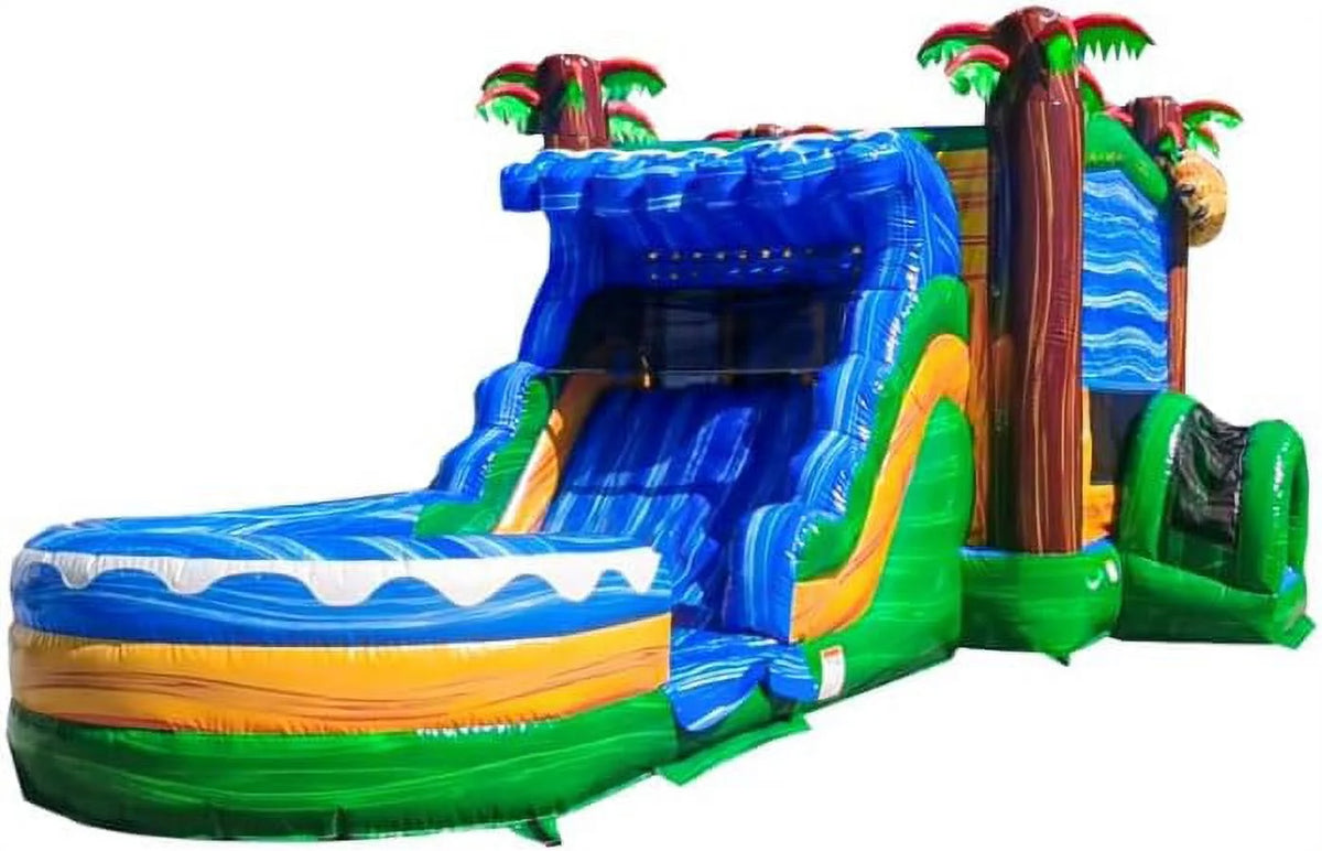Commercial Grade Bounce House Water Slide with Blower L6589