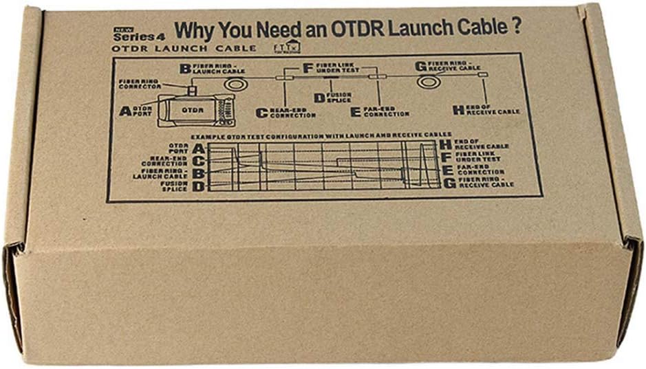 Fiber Optic OTDR Launch Cable Box G652D Singlemode 9/125 SC/APC-SC/APC Connector (2000M) T2627