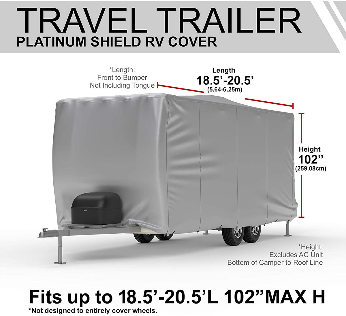 Weatherproof Toy Hauler RV Cover with Storage Bag & Wind Straps A724531