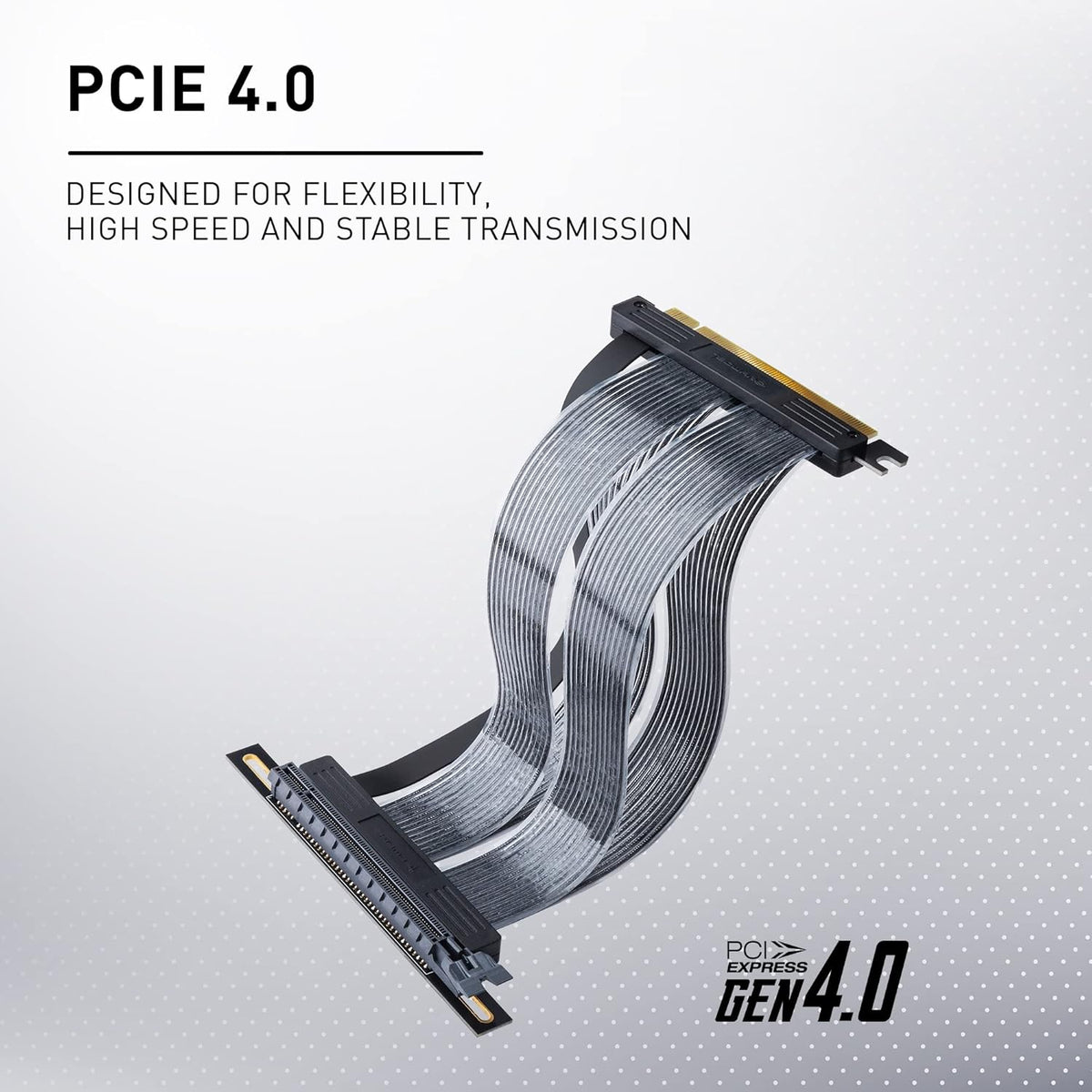 PCIE 4.0 Right Angle Riser Extension Cable W71393