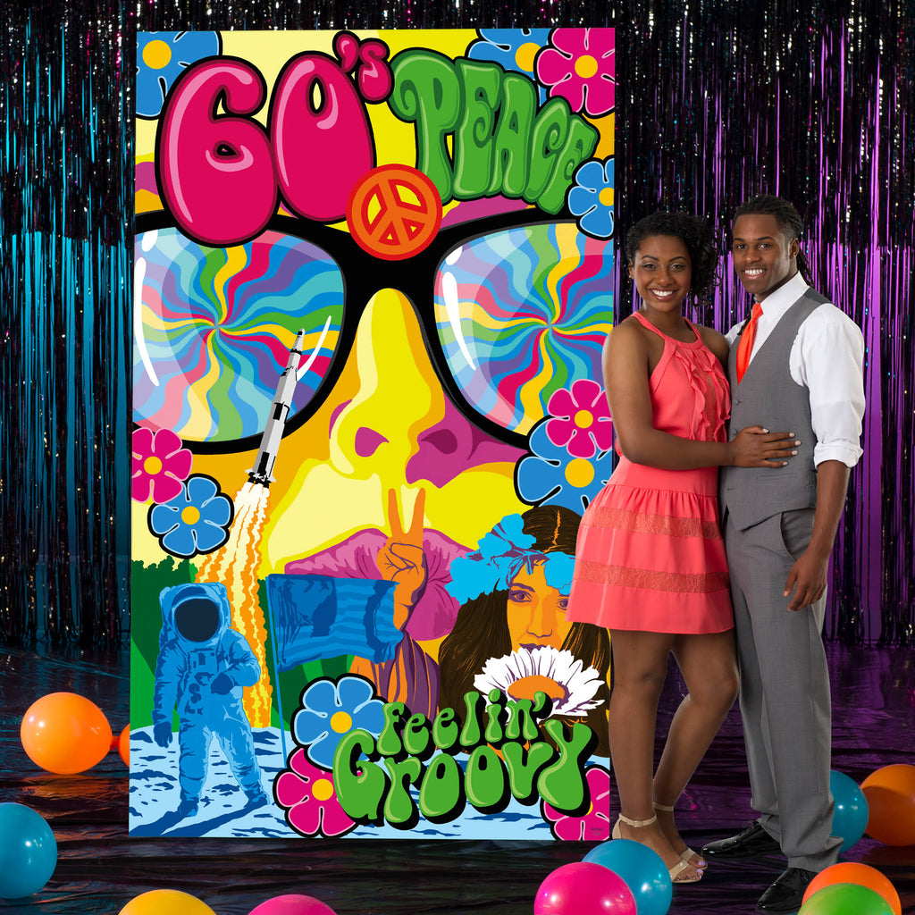 7 ft. Through The Decades 60s Background H648