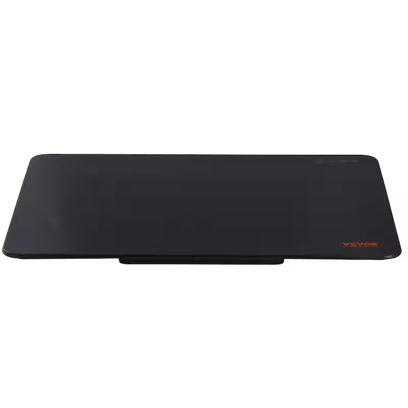 Black Portable Tempered Glass Electric Warming Tray A9728