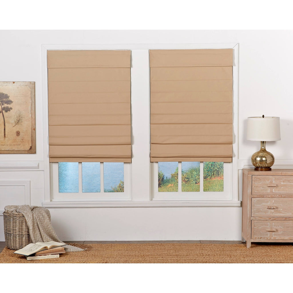Khaki Insulating Cordless Roman Shade 38 x 72 X12312