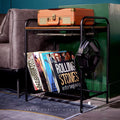 Record Player Stand with Record Storage D178267
