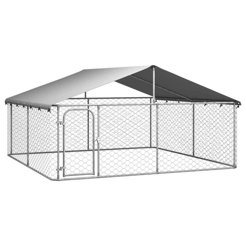 Outdoor Dog Kennel with Roof F8252