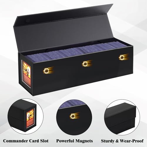 Black Magnetic Trading Card Storage Box 4 Pack N254927