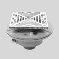 6x22 Cast Iron Floor Drain with Solid Nickel Bronze Top W79224
