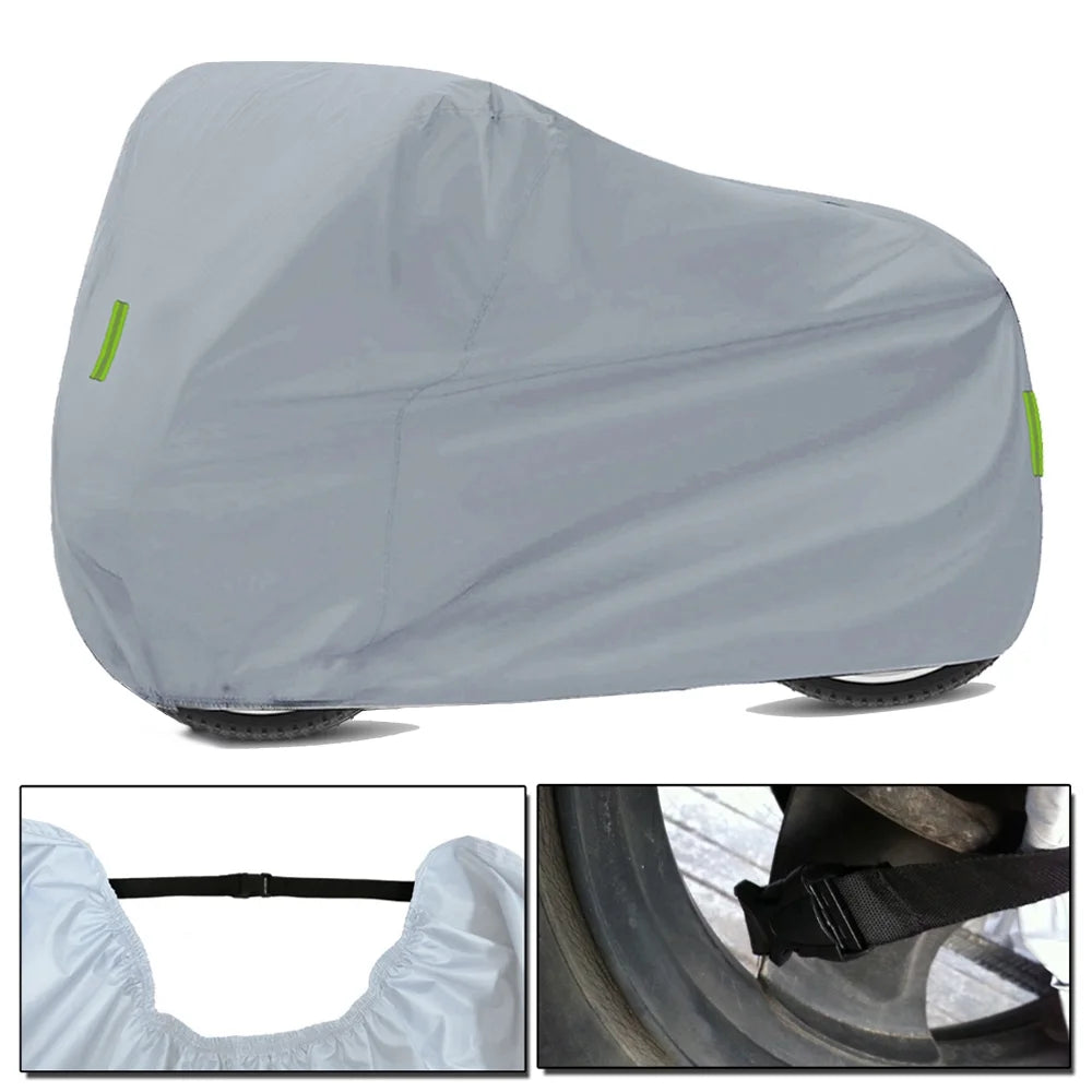 Waterproof Motorcycle Cover, 210D Oxford Cloth E4023