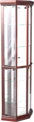 Cherry Finish Corner Cabinet T402