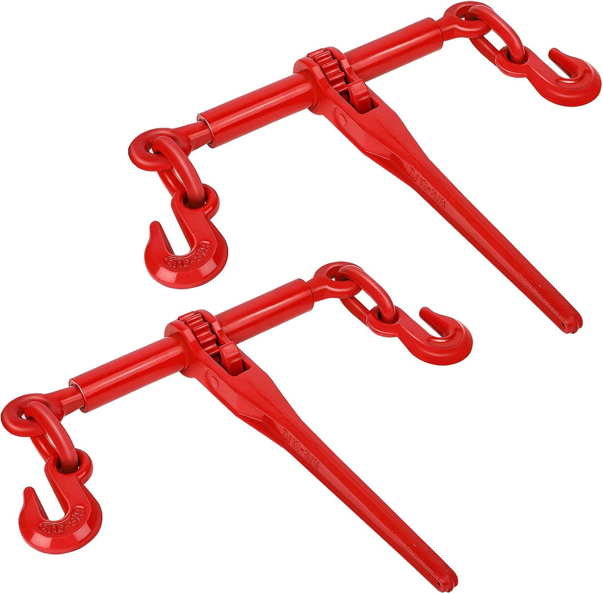 Ratchet Chain Binder 3/8-1/2 Inch, 2 Pack, 9200 LBS Working Load Capacity B193247
