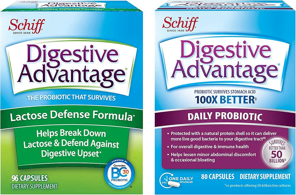 Daily Probiotic & Lactose Capsule Bundle, 80ct & 96ct X869397