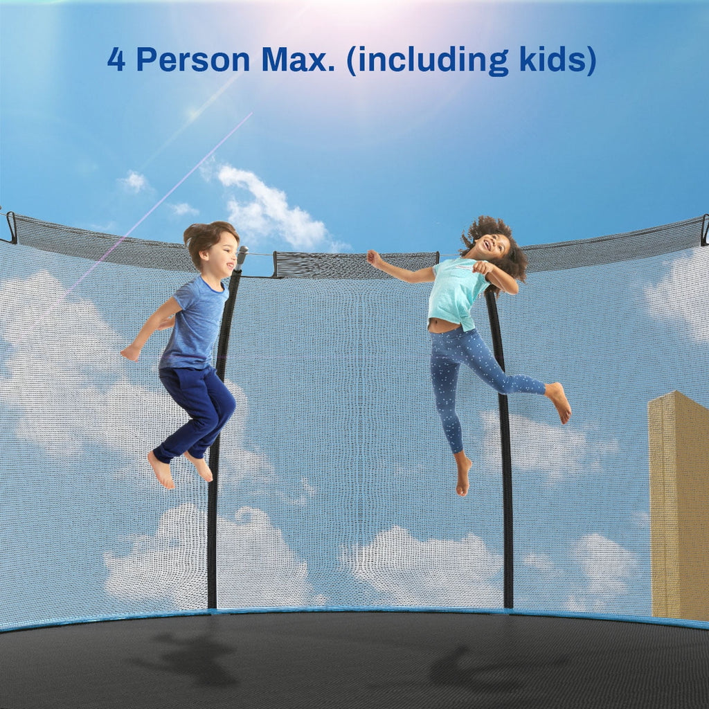 12 ft Trampoline with Enclosure and Basketball Hoop C739716