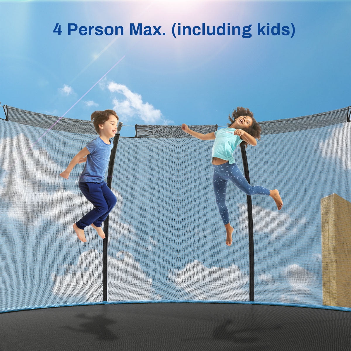 12 ft Trampoline with Enclosure and Basketball Hoop C739716