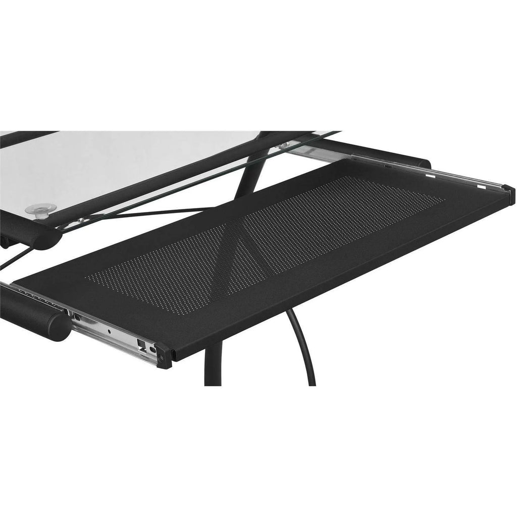 Black Mobile Computer Cart/Desk E18603